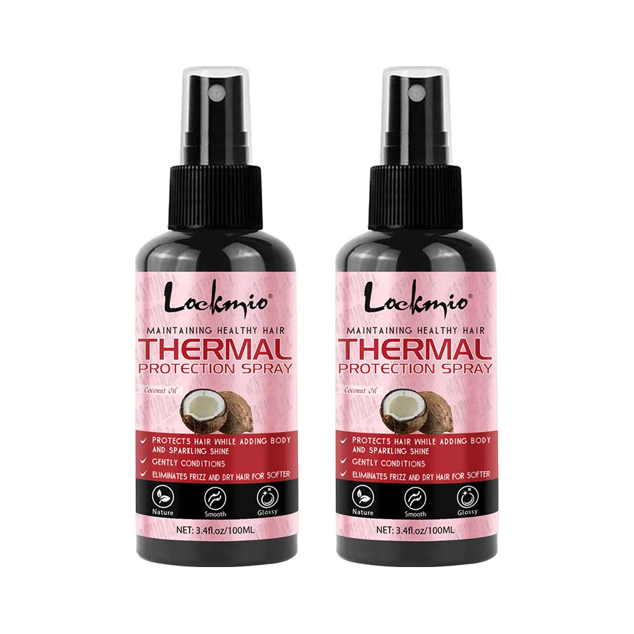 Thermal Heat Protection Spray for Hair Styling and UV Defense