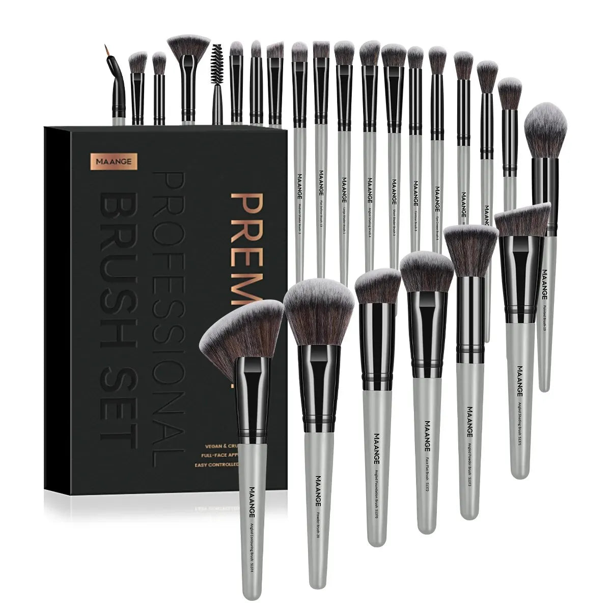 Professional Makeup Brush Set for Face and Eye Makeup with Gift Box