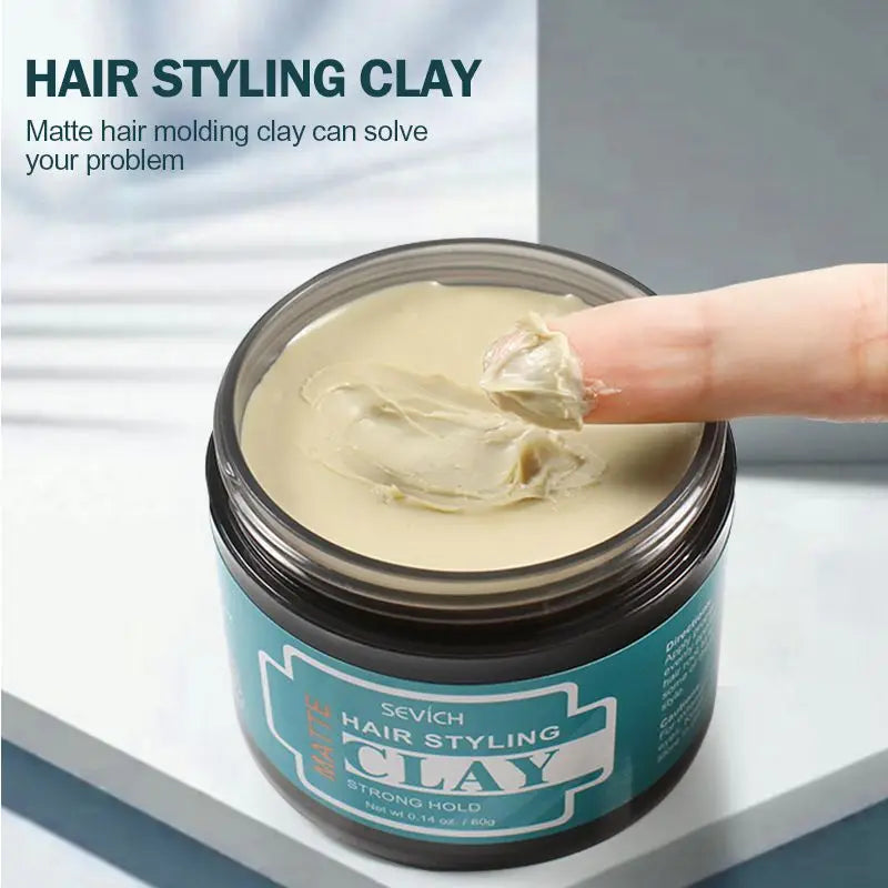 Matte Hair Clay for Men – Strong Hold, Natural Finish & Easy Wash (80g)
