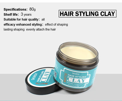 Matte Hair Clay for Men – Strong Hold, Natural Finish & Easy Wash (80g)