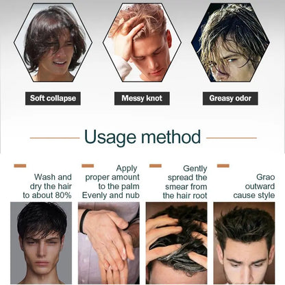 Matte Hair Clay for Men – Strong Hold, Natural Finish & Easy Wash (80g)