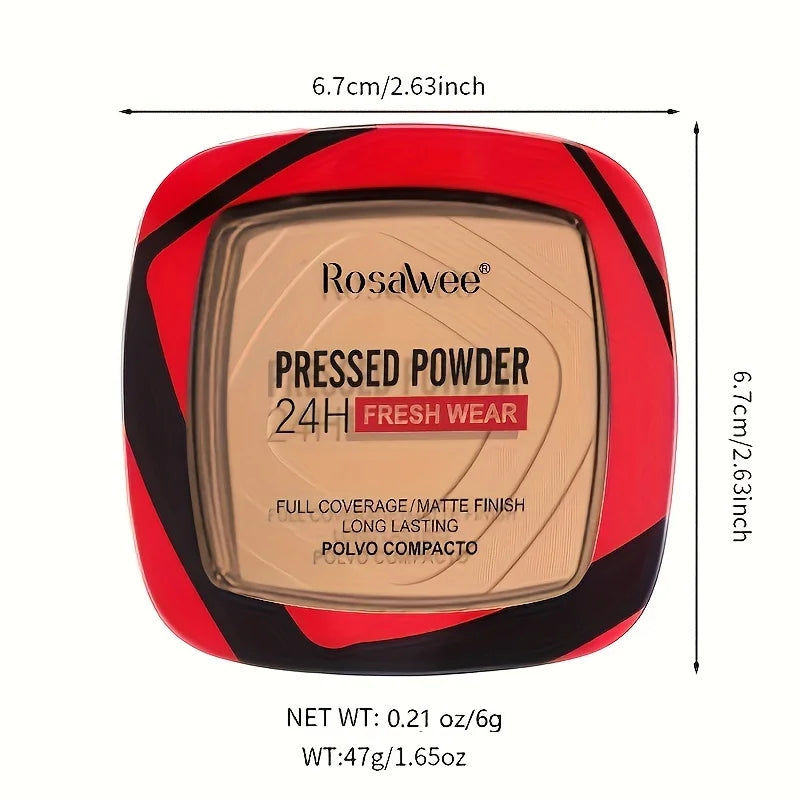 Matte Pressed Powder Foundation for Full Coverage & Oil Control