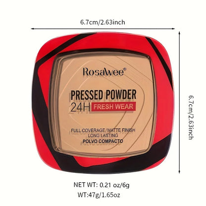 Matte Pressed Powder Foundation for Full Coverage & Oil Control