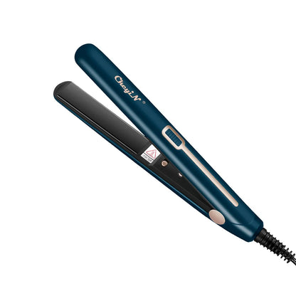 Mini Dual-Use Hair Straightener and Curler for Travel Styling with Constant Heat Control