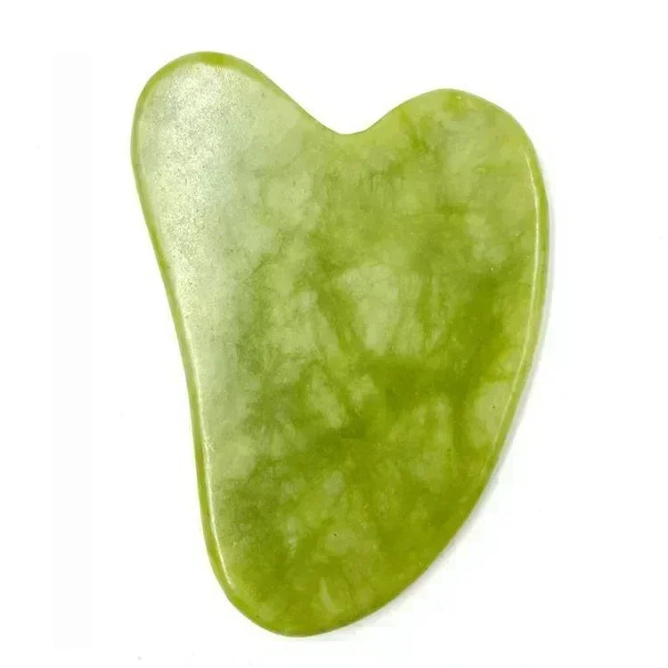 Natural Jade Roller and Gua Sha Facial Massage Set for Lifting and Puffiness Relief