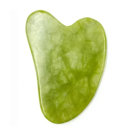 Natural Jade Roller and Gua Sha Facial Massage Set for Lifting and Puffiness Relief