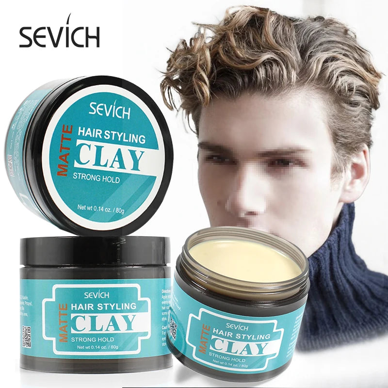 Matte Hair Clay for Men – Strong Hold, Natural Finish & Easy Wash (80g)