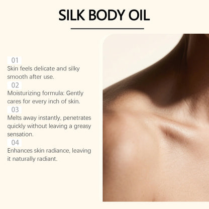 Silk Protein Body Oil for Radiant Skin & Deep Hydration