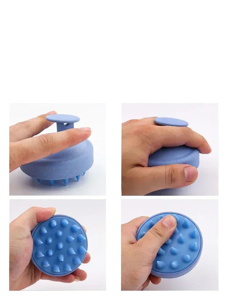 Silicone Scalp Massage Brush for Deep Hair Cleansing and Relaxing Shower Care