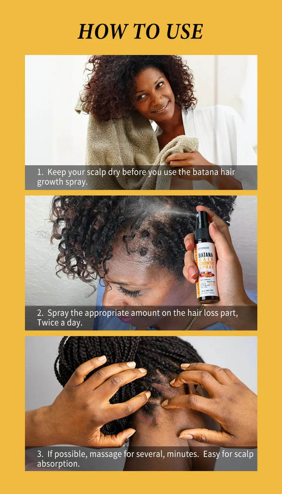Batana Hair Growth Oil and Nourishing Scalp Treatment