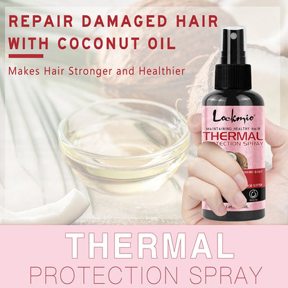 Thermal Heat Protection Spray for Hair Styling and UV Defense