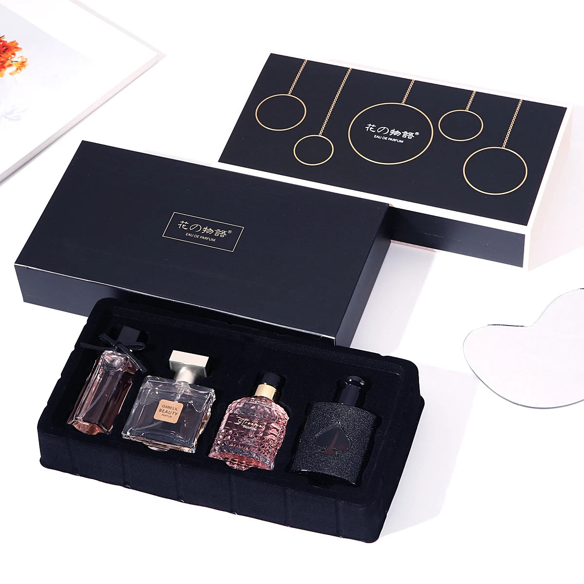Luxury Floral Perfume Gift Set for Women (4-Piece Collection)