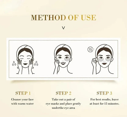 Golden Collagen Moisturizing Eye Masks for Hydration and Eye Care