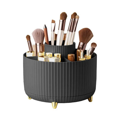 360° Rotating Makeup Organizer – Large Capacity Desktop Cosmetic Storage Box