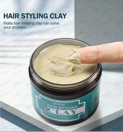 Matte Hair Clay for Men – Strong Hold, Natural Finish & Easy Wash (80g)