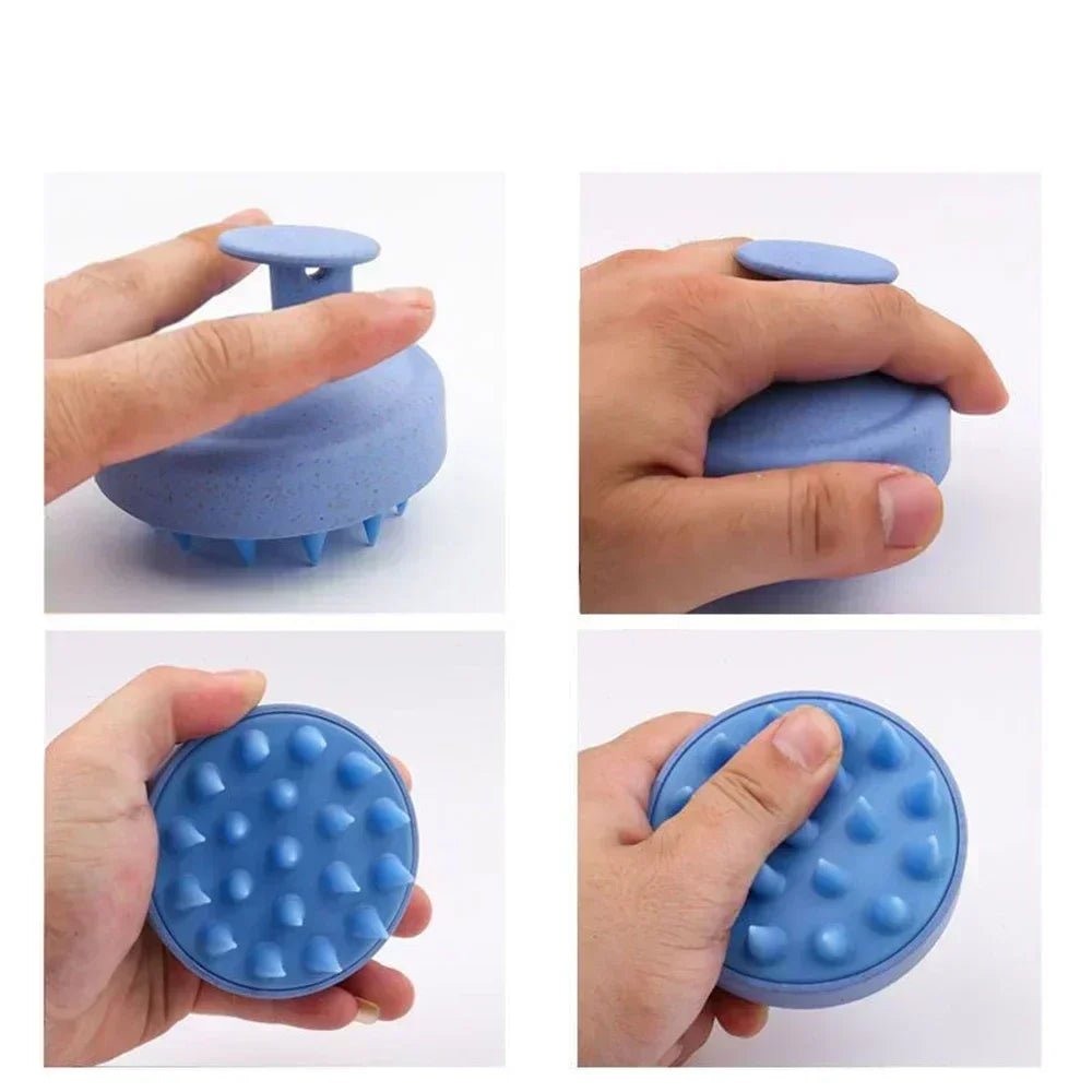 Silicone Scalp Massage Brush for Deep Hair Cleansing and Relaxing Shower Care