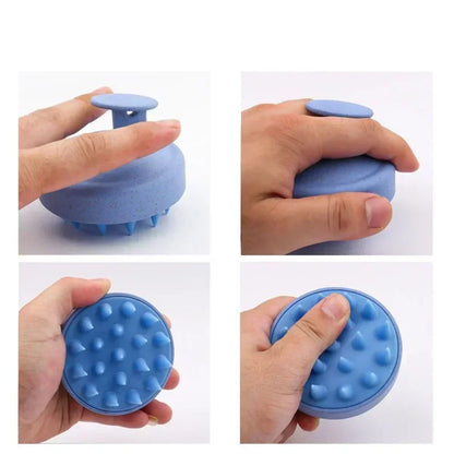 Silicone Scalp Massage Brush for Deep Hair Cleansing and Relaxing Shower Care