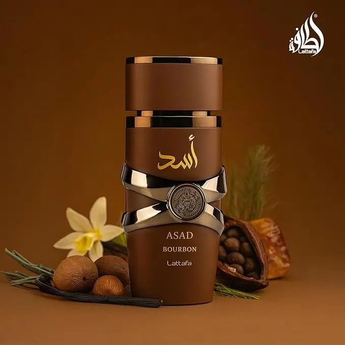 Lattafa Asad Bourbon Eau de Parfum – Warm Vanilla & Cacao Arabian Fragrance