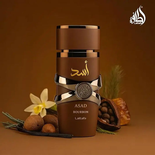 Lattafa Asad Bourbon Eau de Parfum – Warm Vanilla & Cacao Arabian Fragrance