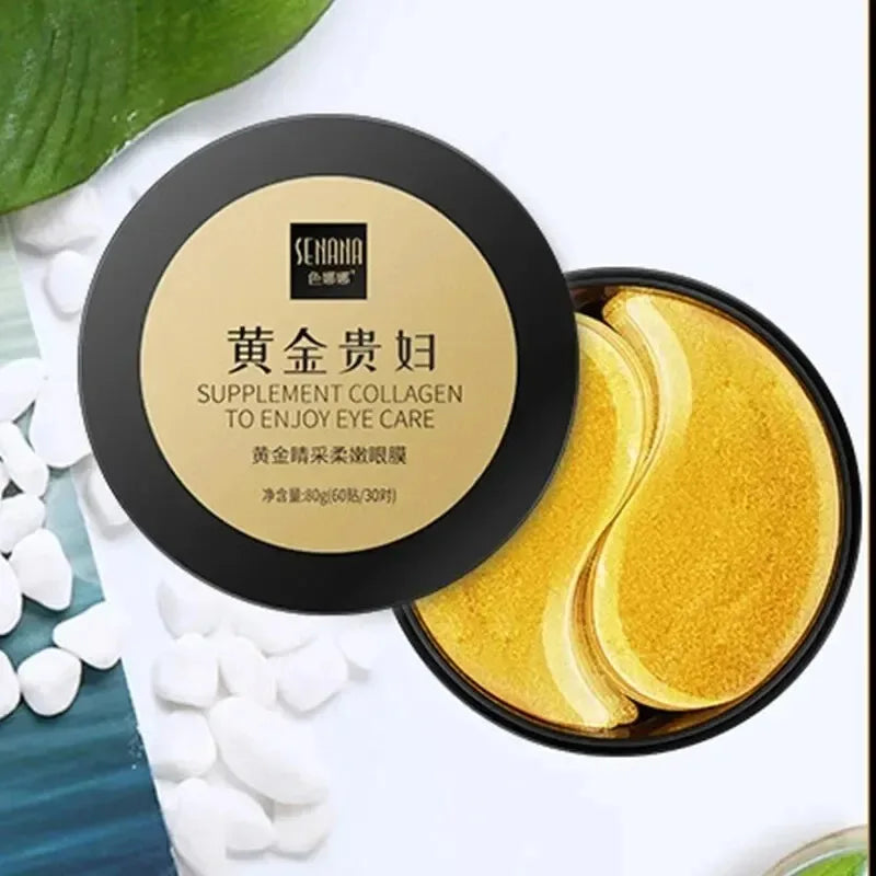 Golden Collagen Moisturizing Eye Masks for Hydration and Eye Care