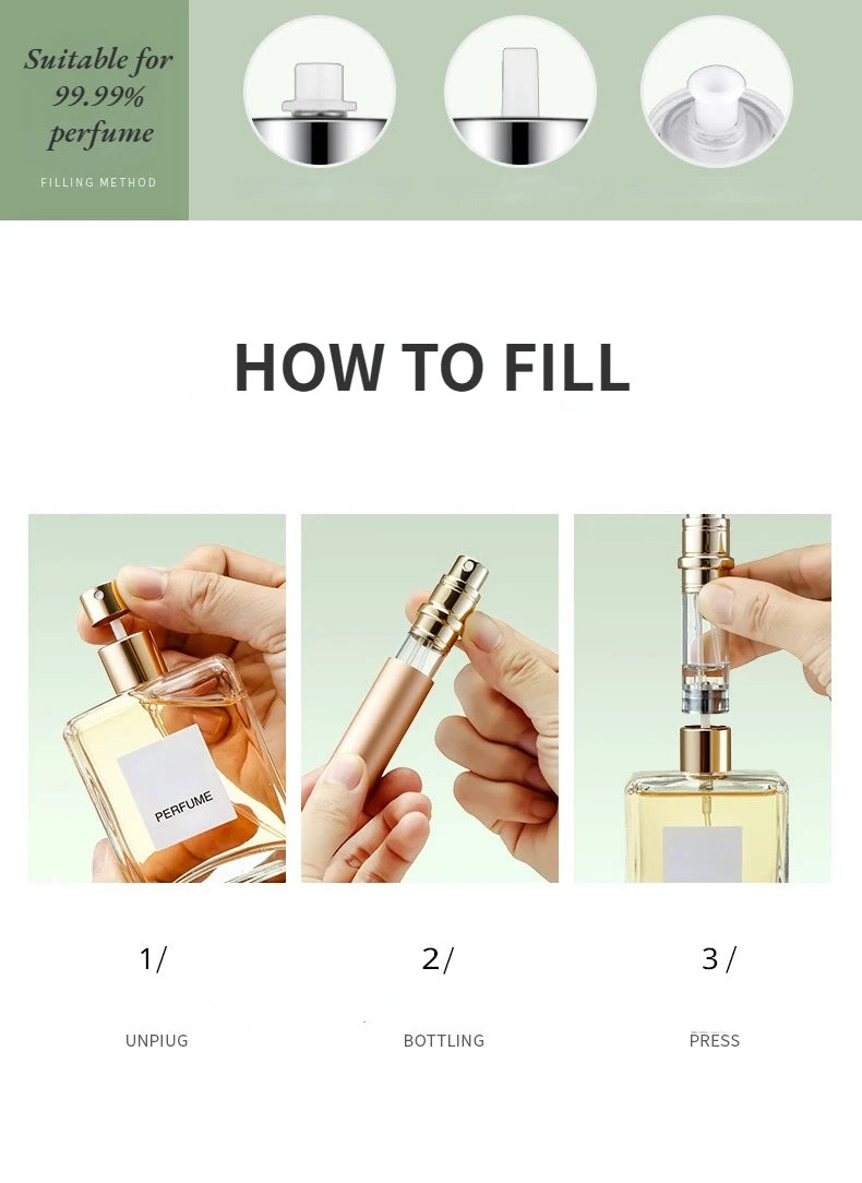 Portable Refillable Perfume Spray Bottle for Travel