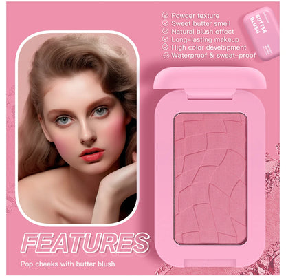 12-Hour Vegan Powder Blush & Bronzer – Soft Matte Face Palette