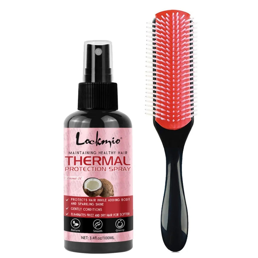 Thermal Heat Protection Spray for Hair Styling and UV Defense