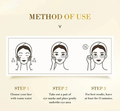 Golden Collagen Moisturizing Eye Masks for Hydration and Eye Care