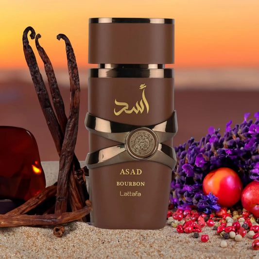 Lattafa Asad Bourbon Eau de Parfum – Warm Vanilla & Cacao Arabian Fragrance
