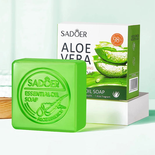 Aloe Vera Facial Cleansing Soap for Deep Cleansing, Hydrating and Oil Control