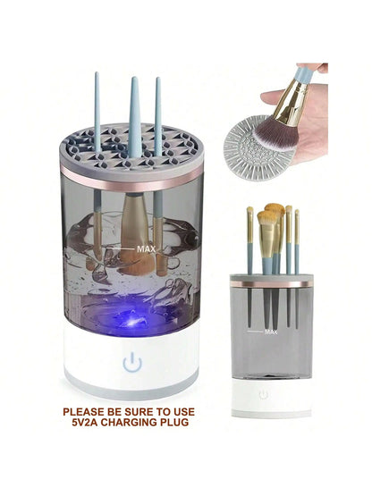 Electric Makeup Brush Cleaner – Automatic Rotating Brush Spinner