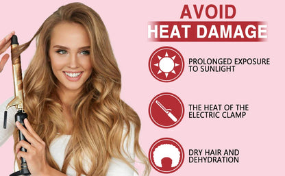 Thermal Heat Protection Spray for Hair Styling and UV Defense