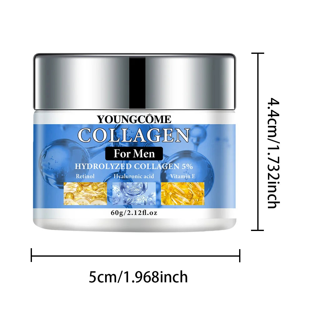 Men’s Retinol Collagen Face Cream, Firming, Moisturizing & Anti-Wrinkle Skin Repair