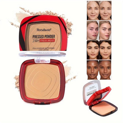 Matte Pressed Powder Foundation for Full Coverage & Oil Control