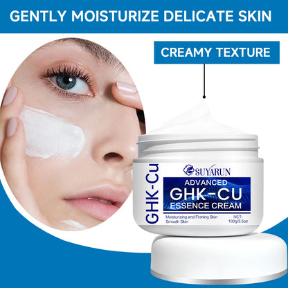 GHK-Cu Copper Peptide Anti-Aging Face Cream for Firming, Hydration and Skin Renewal