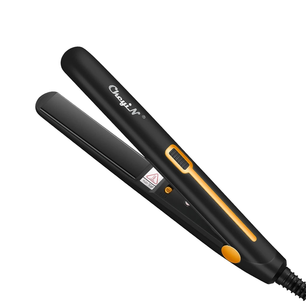 Mini Dual-Use Hair Straightener and Curler for Travel Styling with Constant Heat Control
