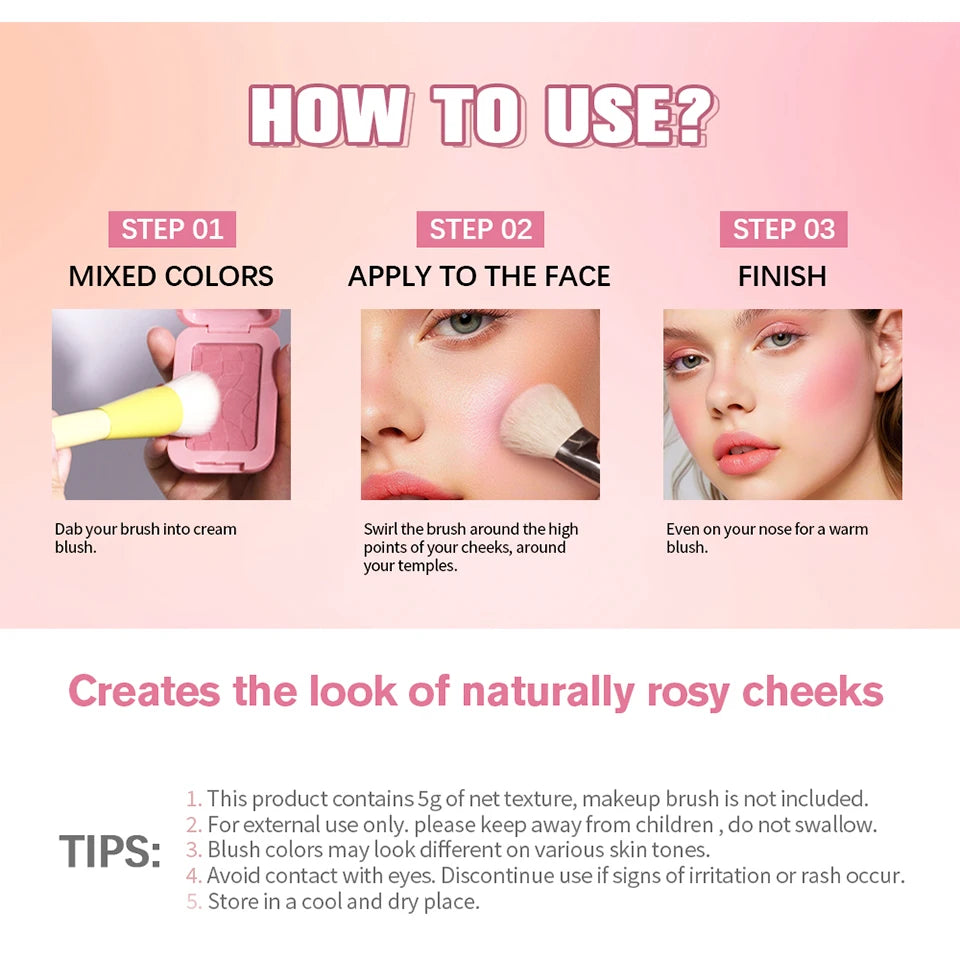 12-Hour Vegan Powder Blush & Bronzer – Soft Matte Face Palette