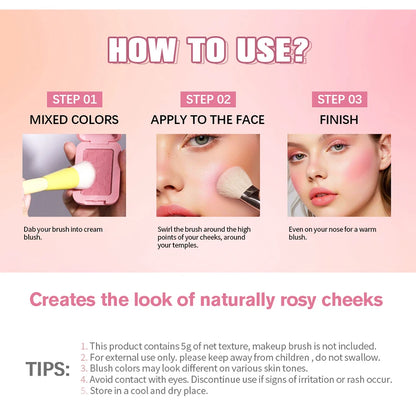 12-Hour Vegan Powder Blush & Bronzer – Soft Matte Face Palette