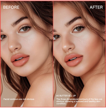 12-Hour Vegan Powder Blush & Bronzer – Soft Matte Face Palette