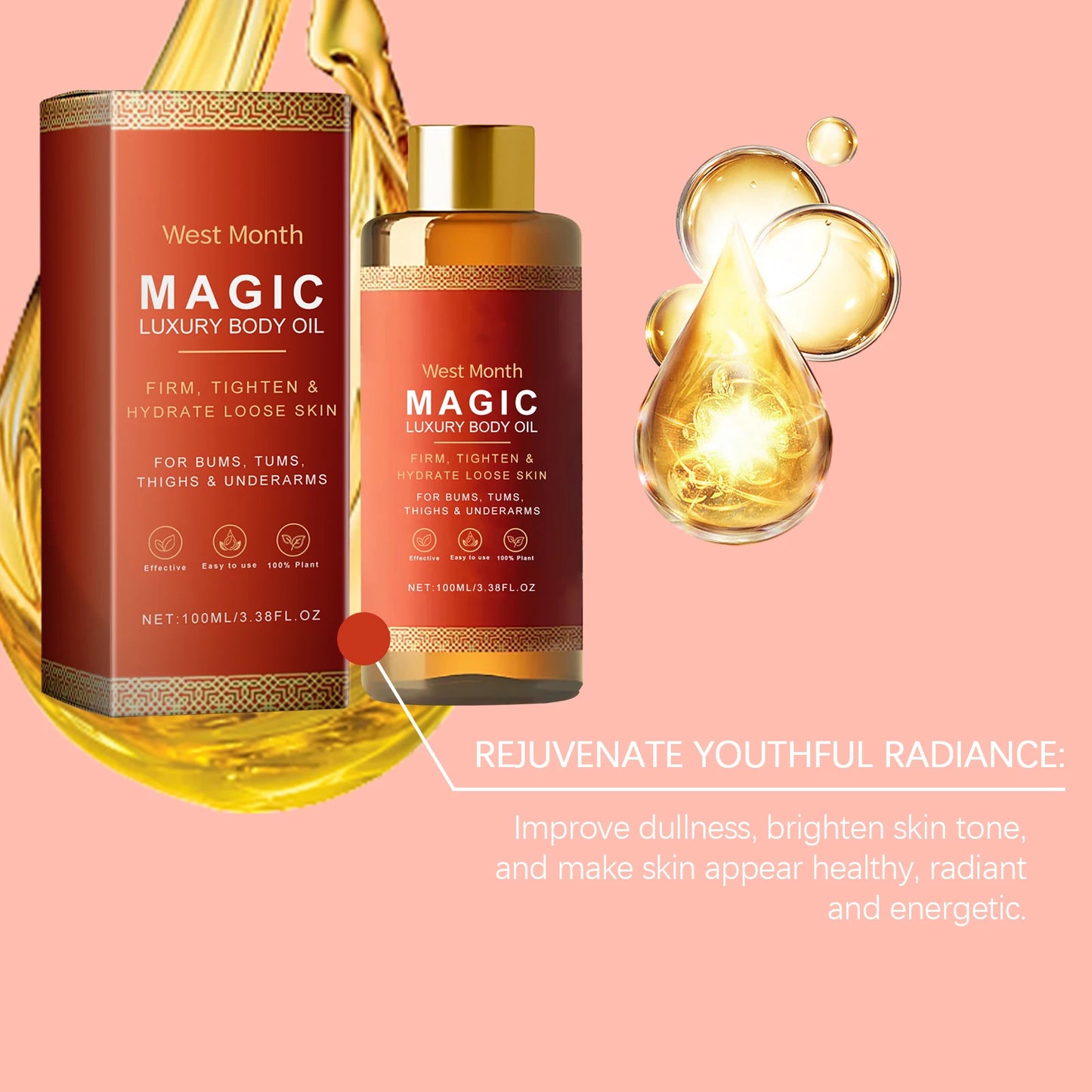Firming & Tightening Body Oil for Smooth, Lifted and Radiant Skin