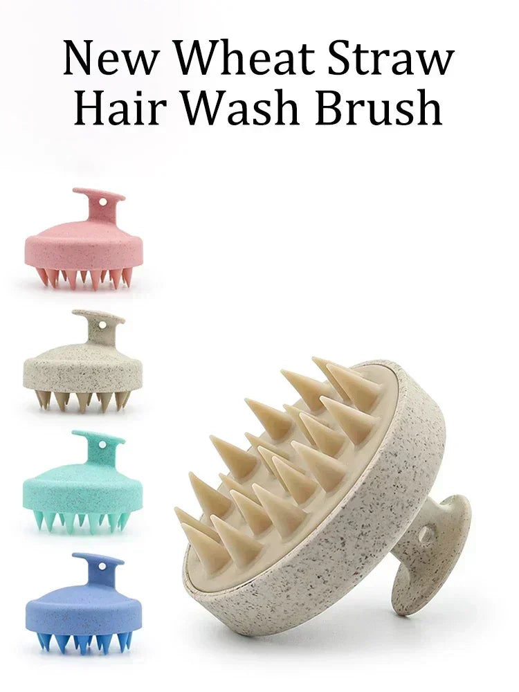 Silicone Scalp Massage Brush for Deep Hair Cleansing and Relaxing Shower Care