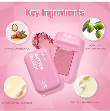 12-Hour Vegan Powder Blush & Bronzer – Soft Matte Face Palette