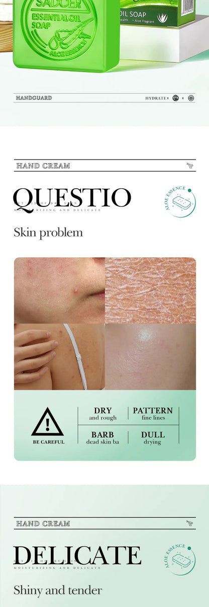 Aloe Vera Facial Cleansing Soap for Deep Cleansing, Hydrating and Oil Control