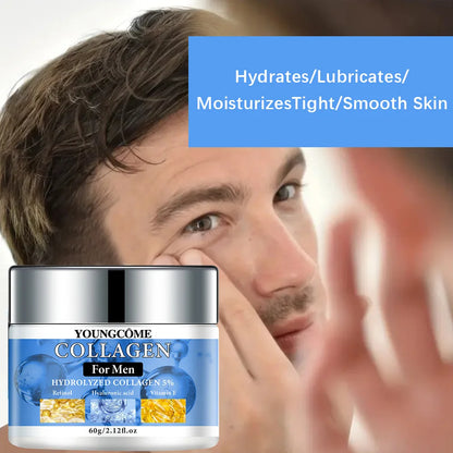 Men’s Retinol Collagen Face Cream, Firming, Moisturizing & Anti-Wrinkle Skin Repair