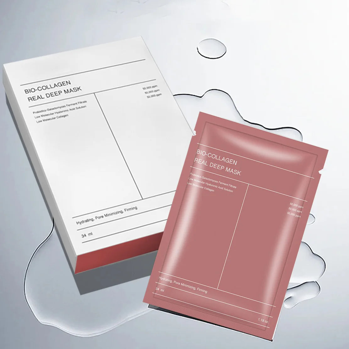 Bio Collagen Overnight Hydrating Face Mask for Pore Refining and Skin Brightening