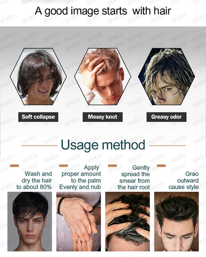 Matte Hair Clay for Men – Strong Hold, Natural Finish & Easy Wash (80g)