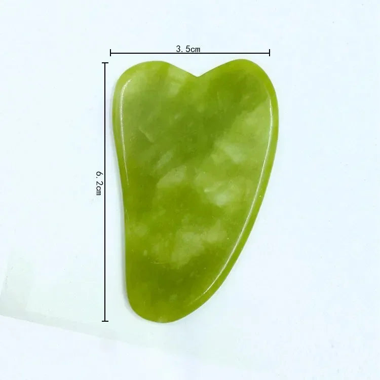 Natural Jade Roller and Gua Sha Facial Massage Set for Lifting and Puffiness Relief