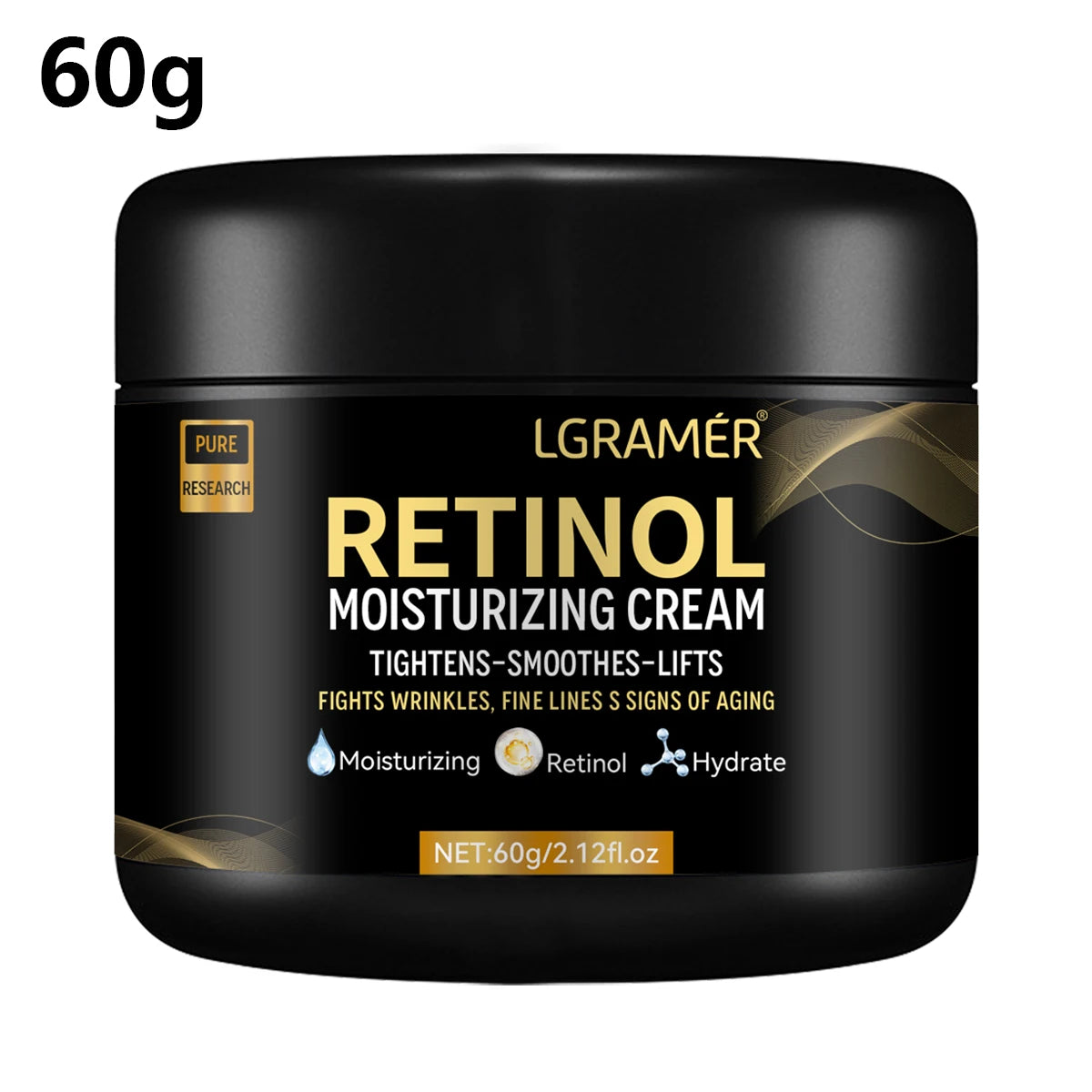 Men’s Retinol Face Cream for Wrinkles, Pore Refining and Deep Moisturizing
