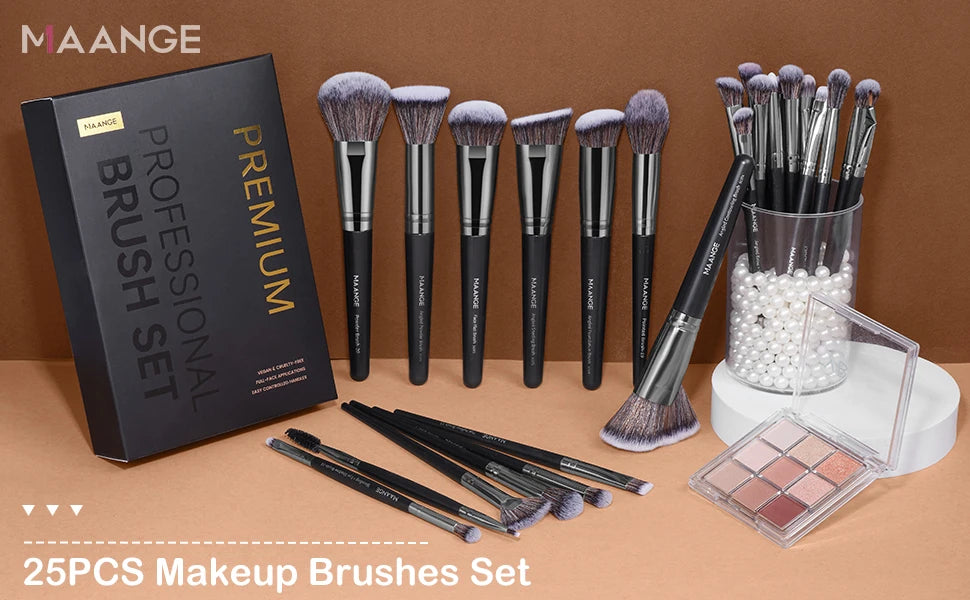 Professional Makeup Brush Set for Face and Eye Makeup with Gift Box