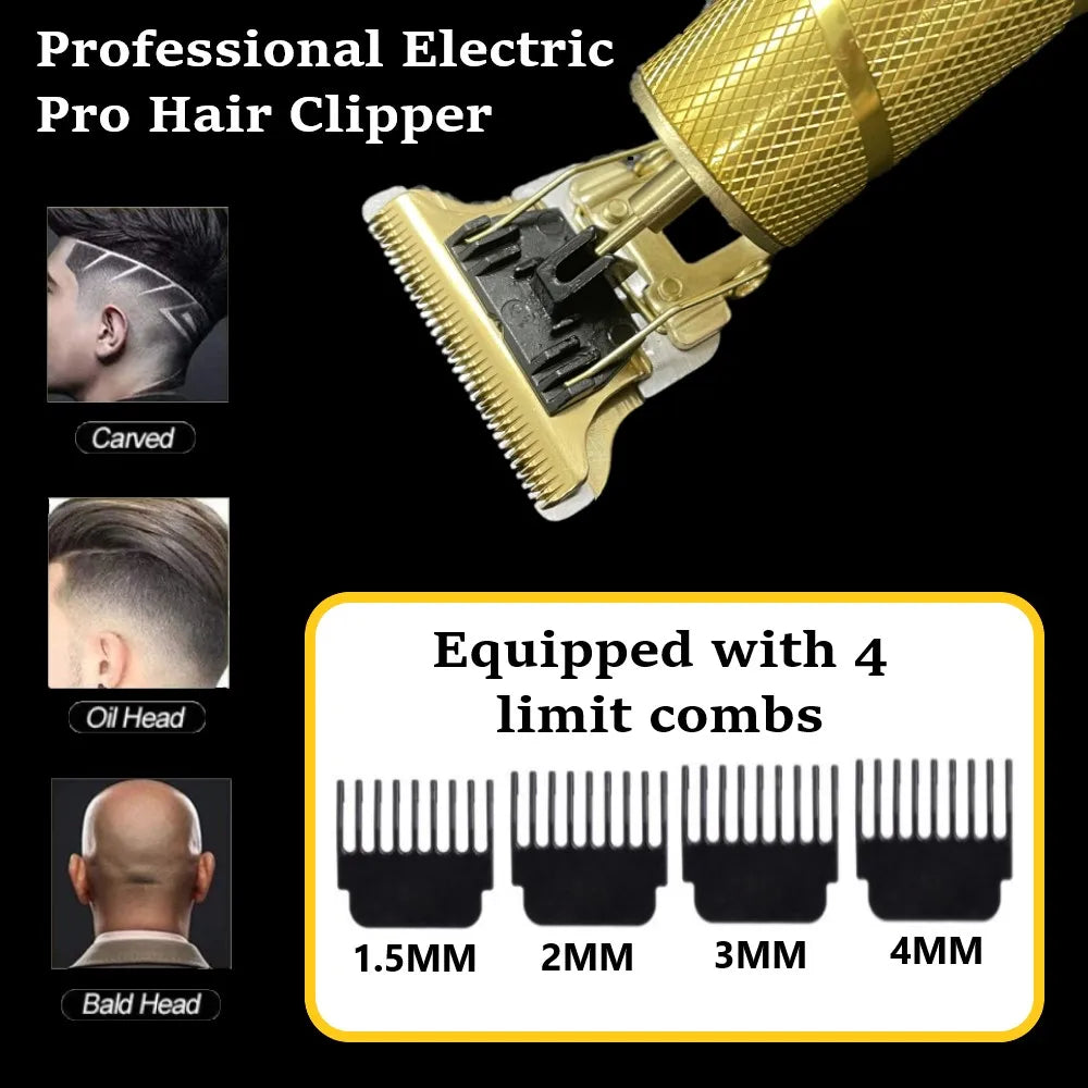 ProCordless Precision Hair Trimmer for Men – Rechargeable Beard & Hair Clipper with Stainless Steel Blades